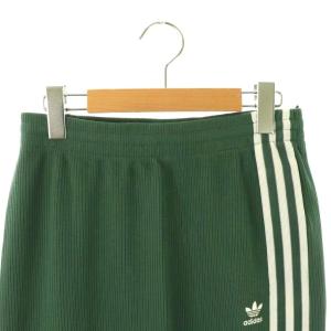 adidas IW3167 ニットスカート タイト ロング M グリーン /HK OS
