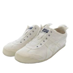 Onitsuka Tiger MEXICO 66 SLIP-ON スニーカー ローカット キャンバス US6.5 ホワイト TH528N