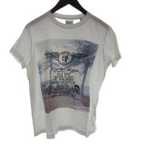 Tシャツ M 白 ホワイト 半袖 グラフィックプリント ラウンドネック /AB AD