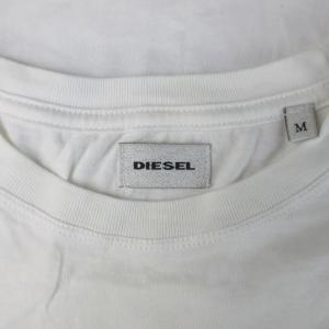 DIESEL Tシャツ M 白 ホワイト 半袖 グラフィックプリント ラウンドネック /AB AD