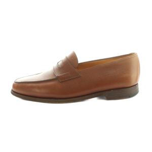 JOHN LOBB 4395LOPEZ コインローファー 7 ブラウン