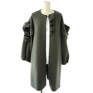 25AW ボリュームスリーブポンチコート 40 グレー