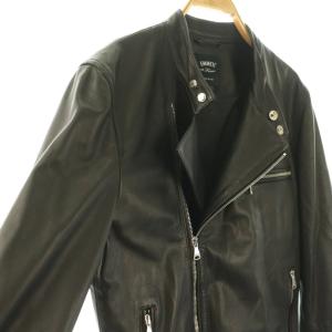 EMMETI JOSEPH  ラムスキン ライダース ジャケット 44 ブラック