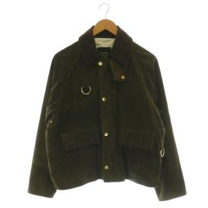 BEAMS F別注 ゴートスエード フィッシング ブルゾン 44 S カーキブラウン