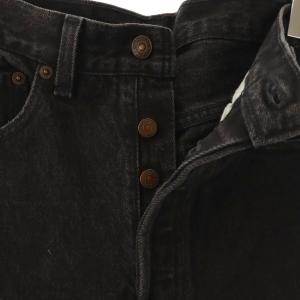 Levi's 90S 501デニムパンツ 後染め ボタンフライ W31 ブラック 501-0660