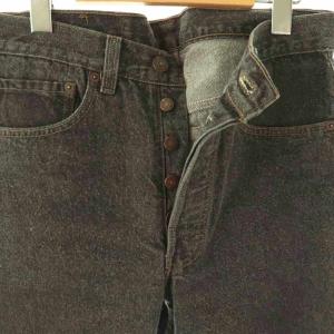 Levi's 90S 501デニムパンツ 先染め ボタンフライ W31 L34 グレー 501-0658