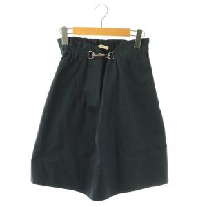 フィービー期 金具付き スカート フレア タック 34 紺 /CX OS