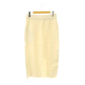 MUSE de Deuxieme Classe Diner B RIB タイトスカート ニット ロング アイボリー /HK OS