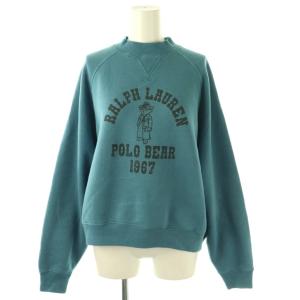 ポロベア スウェット ラグラン トレーナー XS ブルー /DF OS