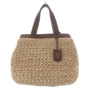 かごバッグ ハンドバッグ ベージュ /YO32