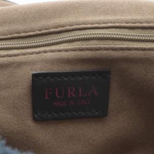 FURLA カオス フェイクファー ショルダーバッグ ワンショルダー ネイビー /YO3