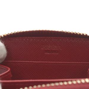 PRADA コンパクト財布 サフィアーノレザー レッド 1M0268