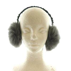 LUDLOW イヤーマフ 耳当て ファー グレー /SS OS