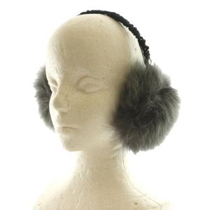 LUDLOW イヤーマフ 耳当て ファー グレー /SS OS