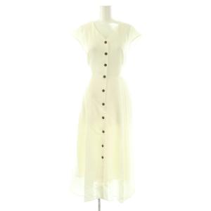 サイドプリーツワンピース ロング 1 ホワイト /DF OS