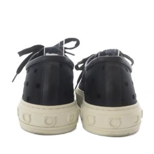 Salvatore Ferragamo スニーカー ローカット チュール ドット柄 7C ブラック /YO11 SH