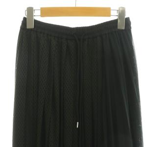 Diagram GRACE CONTINENTAL メッシュプリーツスカート ロング 36 ブラック /DF OS