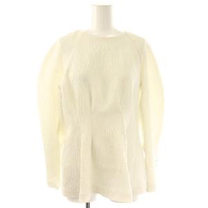 クチュール フクレジャガードプルオーバーブラウス 長袖 36 オフホワイト /NR OS SH