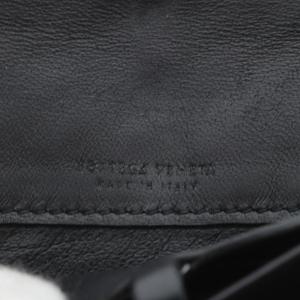 BOTTEGA VENETA 長財布 二つ折り イントレチャート レザー ブラック /YO9 SH OH