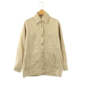 LINEN CHINO Gジャケット 金ボタン リネン F ベージュ /DO OS