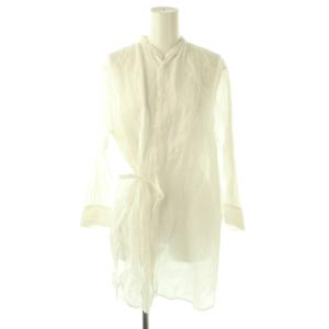 ラミーオーバーラップシャツ 長袖 36 ホワイト /DO OS