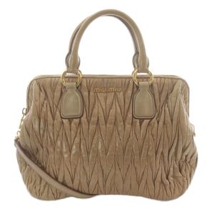 マテラッセ リュクス 2WAYバッグ レザー ベージュ RL0061