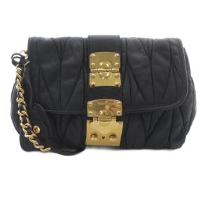 マテラッセ チェーンショルダーバッグ ブラック