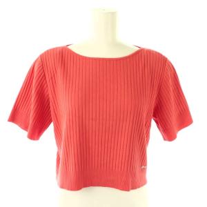 Knit Top Nice ニット カットソー リブ プルオーバー40 オレンジ 45138 /CX OS
