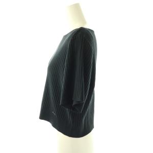 FOXEY NEW YORK Knit Top Nice ニット カットソー リブ プルオーバー40 チャコール 45138 /CX