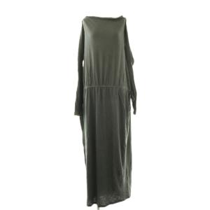 24AW ボートネックカットドレス ワンピース 長袖 ロング F グレー 1224532082-0 /NR