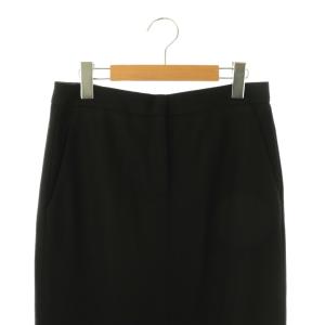 Theory FINE SMOOTH JSY CL STRAIGHT SK スカート ロング タイト ウール 4 黒