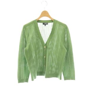 MATTE COTTON SHRUNKEN CARDI カーディガン ニット 長袖 S グリーン /HK