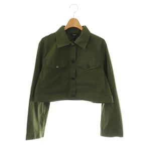 24SS PATTON PD CROP TRUCKER JKT ジャケット ブルゾン コットン S カーキ