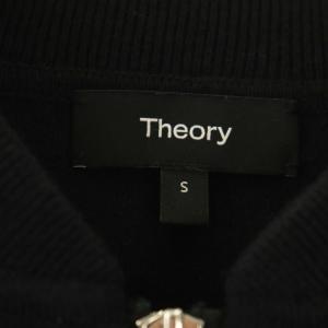 Theory COTTON WOOL MIDI BOMBER JKT ジャケット ニット ジップアップ S 黒 /NR