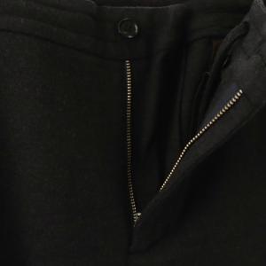Ermenegildo Zegna ウエストひもウールイージーパンツ テーパードパンツ 48 ブラック /DF OS