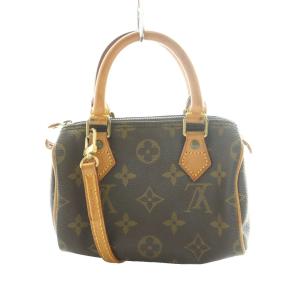LOUIS VUITTON モノグラム ミニスピーディ ハンドバッグ 2WAY ブラウン
