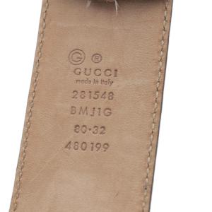 GUCCI マイクログッチシマ ベルト レザー ブルー 281548 /YO2 OH