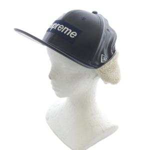 Supreme ニューエラ 59FIFTYEarflap Box Logo ネイビー