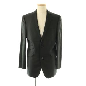 BURBERRY BLACK LABEL セットアップスーツ チェック柄 2Bジャケット パンツ チャコールブラック ブラック /DO OS