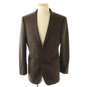 BURBERRY BLACK LABEL スーツ ストライプ柄2Bジャケット パンツ セット テーラード ウール 40 L ブラウン /CX OS