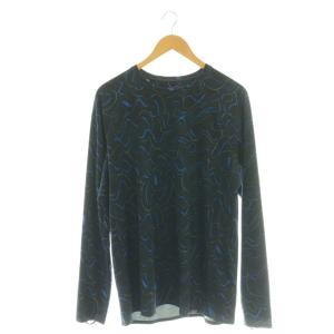 24AW キャプリーン ミッドウェイト クルー カットソー 総柄 L 黒 青 緑 44427 /CX OS