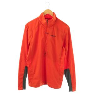 25SS ナノエア ウルトラライト プルオーバー ジャケット 中綿 スタンドカラー M オレンジ /CX