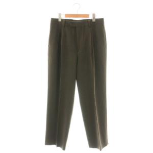 A25AP04BF 25AW BABY CAMEL FLANNEL TWOーTUCK SLACKS