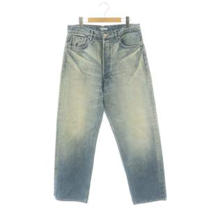 A25AP03DH SELVEDGE FADED HEAVY DENIM WIDE PANTS 2