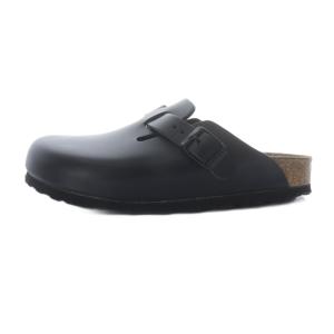 ボストン サンダル フラット レザー 23cm ブラック /YO2