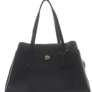 COACH ローラ キャリーオール ハンドバッグ レザー 黒 ブラック 89486 /SR