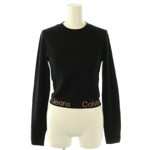 デザイン ニット セーター 長袖 M ブラック /HK OS