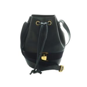 巾着ショルダーバッグ ヴァラリボン 紺 /MI OS