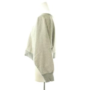 allureville 24AW スウェットプルオーバー 長袖 VERITE 2 グレー /HK OS