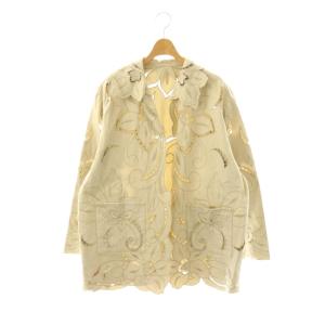 24SS UND SCALLOPE EMBROIDERY OVERSIZE SHIRT シャツ 刺繍 長袖